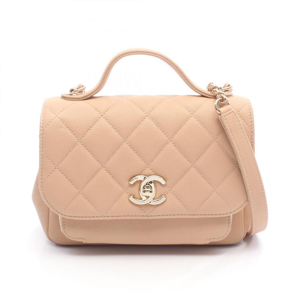 Chanel Flap Bag Matelasse Shoulder Caviar Skin Grained Calfskin Pink